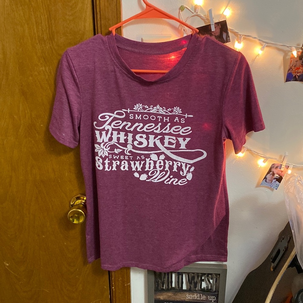 says “smooth as Tennessee whiskey, sweet as strawberry wine”